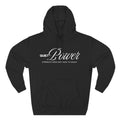 Quiet Power Hoodie | "Strength Does Not Have to Shout" White Print Fleece Hoodie