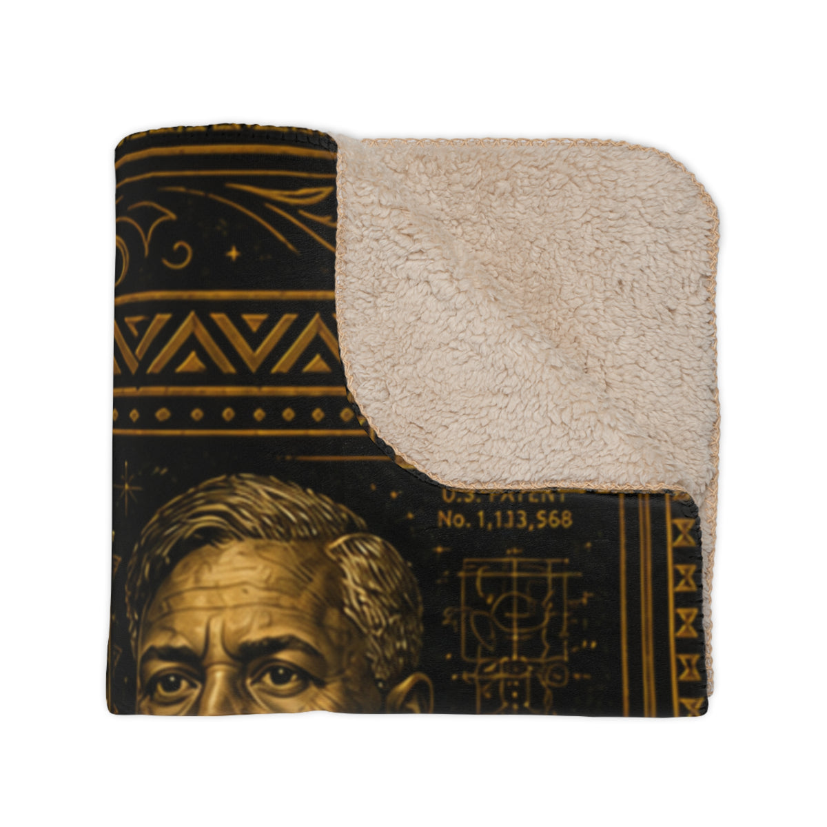 Black History Leaders Sherpa Blanket | Wrapped in Excellence Portrait Thro