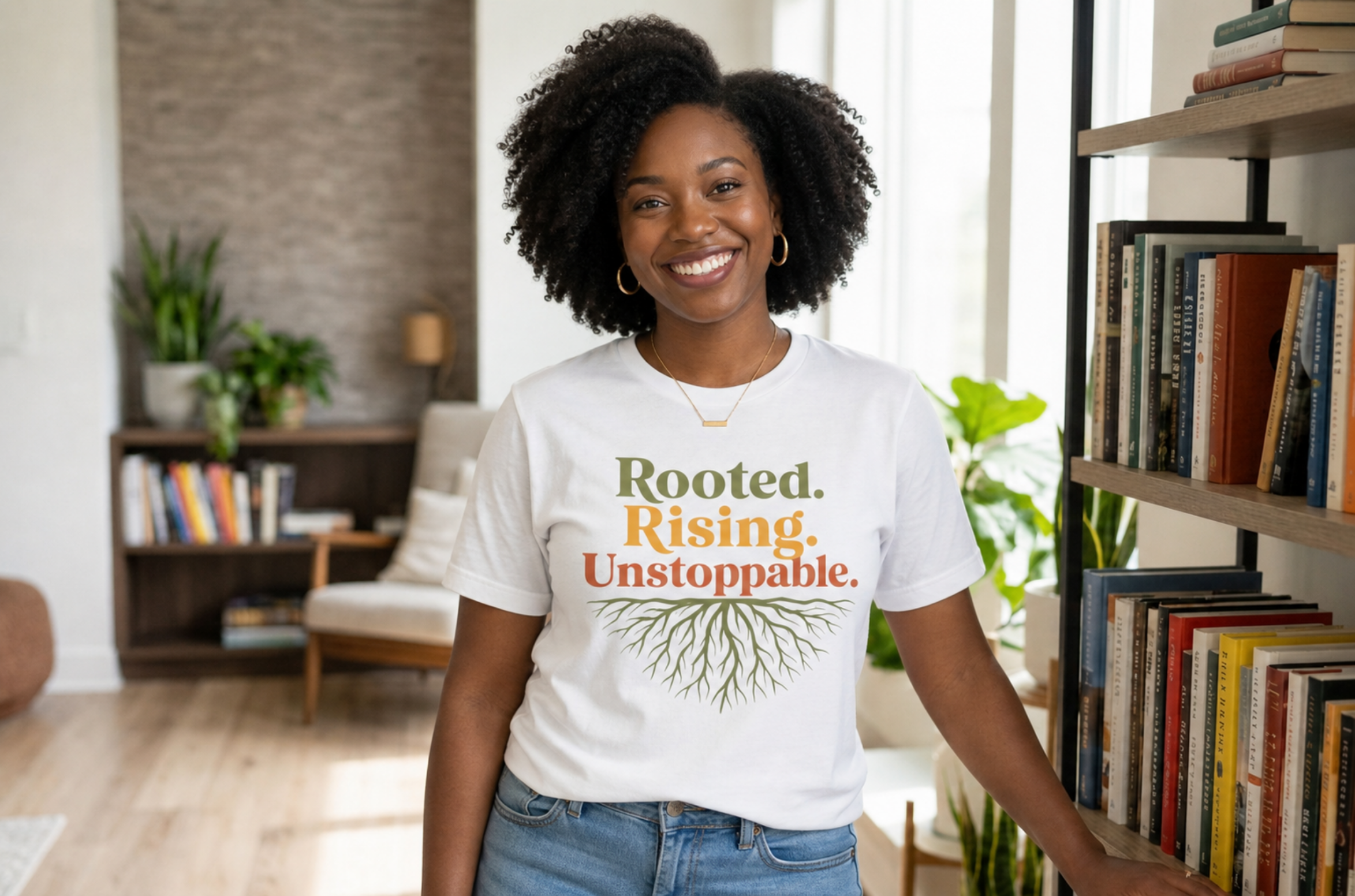 Rooted. Rising. Unstoppable. Garment-Dyed T-Shirt | Comfort Colors Tee