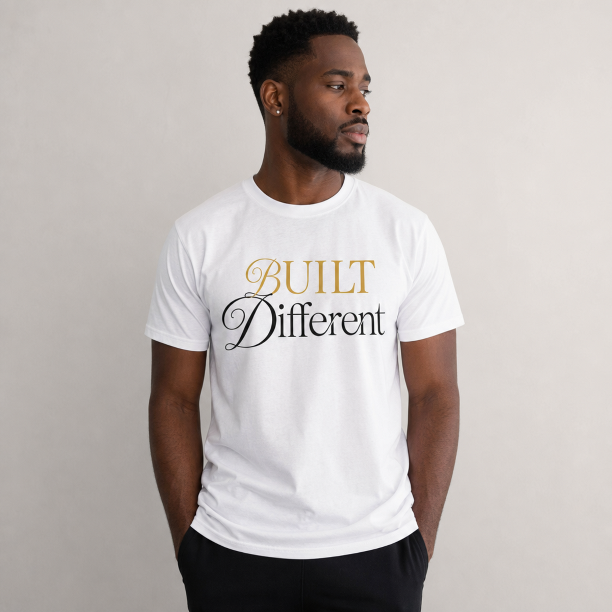Built Different T-Shirt | Inspirational Script Graphic Tee