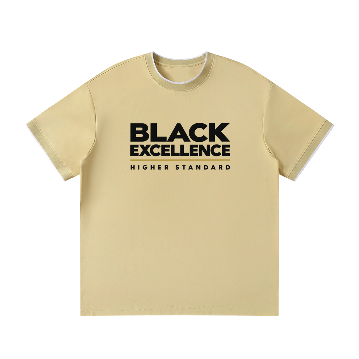 Black Excellence Higher Standard Men’s Tee | Minimalist Graphic T-Shirt