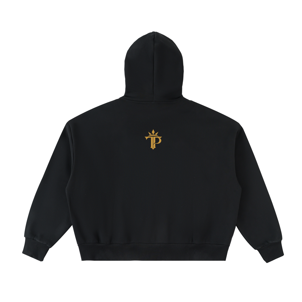 Tali Prints Signature Full-Zip Boxy Hoodie