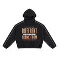 I Move Different Unisex Boxy Piping Fleece Hoodie