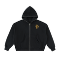 Tali Prints Signature Full-Zip Boxy Hoodie