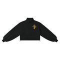 Tali Prints Signature Crown Women's Mock Neck Quarter-Zip Sweatshirt