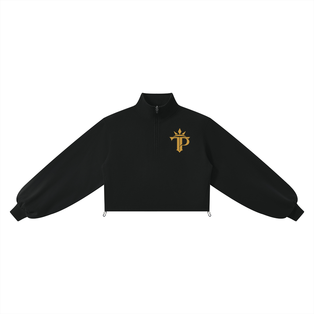 Tali Prints Signature Crown Women's Mock Neck Quarter-Zip Sweatshirt
